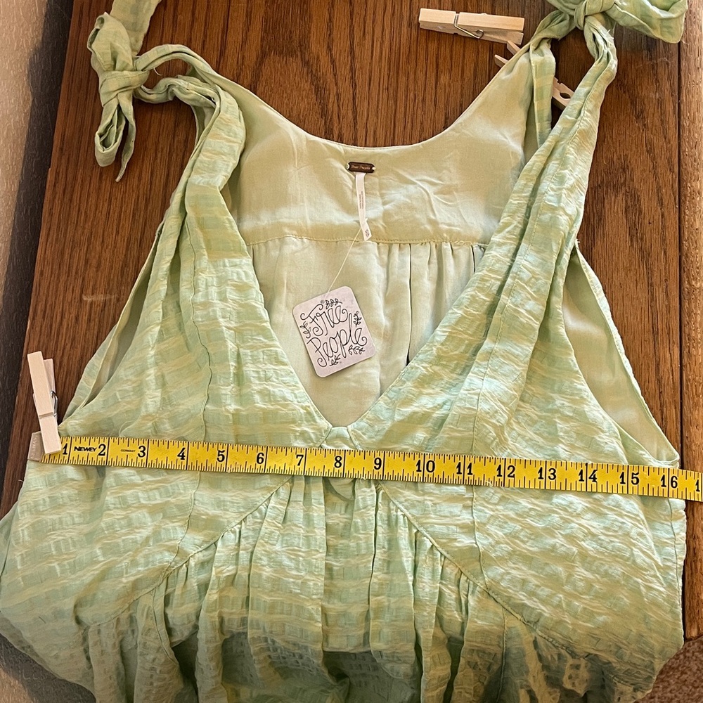 Free People Asymmetrical Light Green Dress - Picture 9 of 11